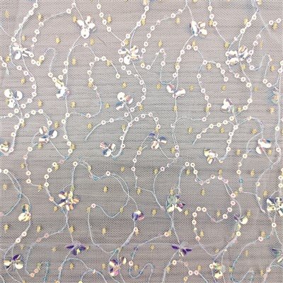 Embroidered Sequin Knit Fabric