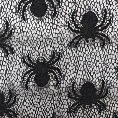 Halloween Spider Lace Knit Fabric