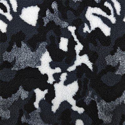 Jacquard Camo Sherpa Knit Fabric