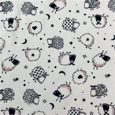 Polyester Spandex Printed Milky-yarn Fabric Knit Fabric