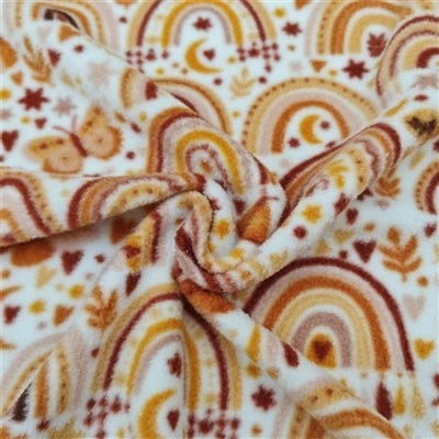 Printed Arctic Polar Fleece Knit Fabric
