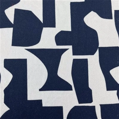 Polyester Spandex Printed Cashmere-like Jersey Knit Fabric