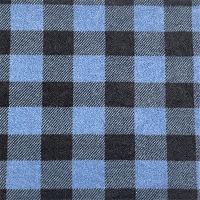 Check Printed Micro Fleece Both Side Brushed Knit Fabric