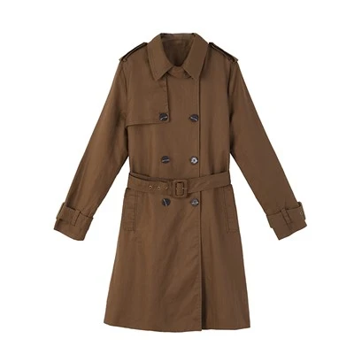 Double Breasted Trench Coat For Women